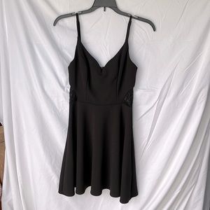 Black dress w/ lace cutouts